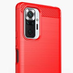 IZMAEL Carbon Shield TPU puzdro pre Xiaomi Redmi Note 10 Pro - Modrá KP10701