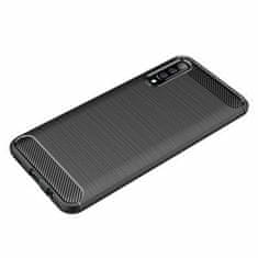 IZMAEL Carbon Shield TPU puzdro pre Samsung Galaxy A70s - Čierna KP19414