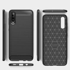 IZMAEL Carbon Shield TPU puzdro pre Samsung Galaxy A70s - Čierna KP19414