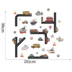 IZMAEL Samolepka na stenu/Tapeta Autá KP16452