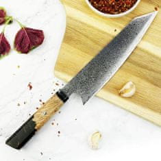 IZMAEL Damaškový kuchynský nôž Isahaja-Biela KP14036