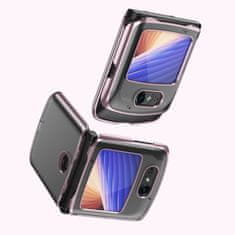 IZMAEL Plating Case Hard puzdro pre Motorola Razr 5G - Čierna KP14904