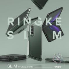 RINGKE Slim Ultra-Thin priesvitné puzdro pre Samsung Galaxy Z Fold 3 - Čierna KP14918