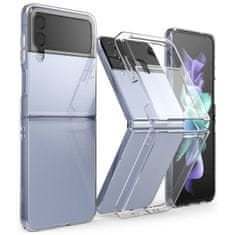 RINGKE Air Ultra tenké silikonové puzdro pre Samsung Galaxy Z Flip4 - Transparentná KP22151