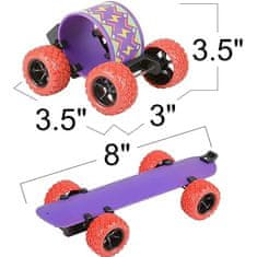 IZMAEL Náramok Skateboard-Fialová/Červená KP22087