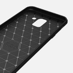 IZMAEL Carbon Shield TPU puzdro pre Samsung J6 Plus 2018 - Čierna KP19398