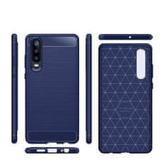 IZMAEL Carbon Shield TPU puzdro pre Huawei P30 - Tmavo Modrá KP19412