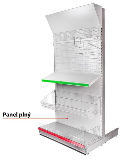 Strend Pro Panel Racks H06 1250x300x0.6 mm, plný *L*