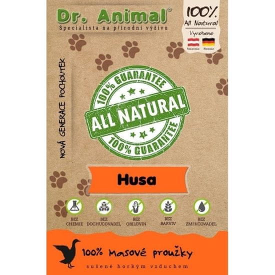 Dr. Animal Pamlsok pre psa Hus mäsové prúžky 80g