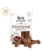 Brit Jerky Pamlsok pre psa Venision Protein Bar 80 g