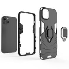 MG Ring Armor kryt na iPhone 14, čierny