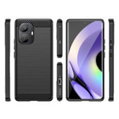 MG Carbon kryt na Realme 10 Pro Plus, čierny