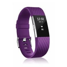 BStrap Silicone Diamond (Small) remienok na Fitbit Charge 2, purple