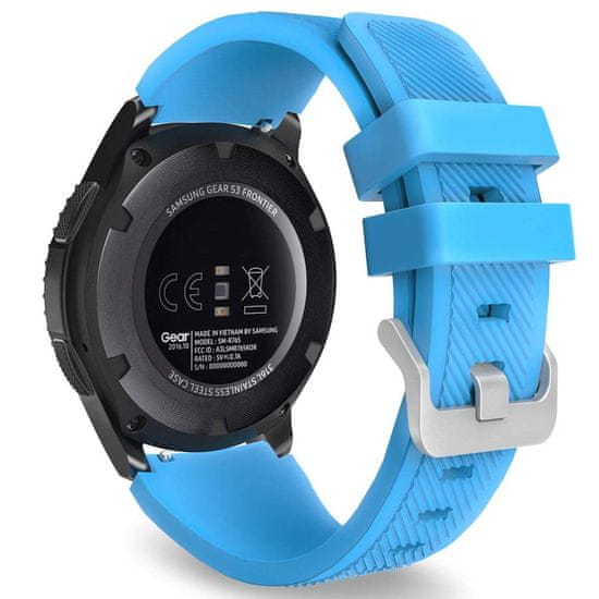 BStrap Silicone Sport remienok na Samsung Gear S3, light blue