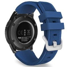 BStrap Silicone Sport remienok na Samsung Gear S3, dark blue