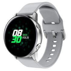 BStrap Silicone remienok na Samsung Galaxy Watch Active 2 40/44mm, gray