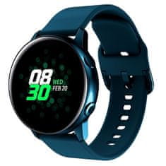 BStrap Silicone remienok na Samsung Galaxy Watch Active 2 40/44mm, azure blue