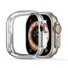 Dux Ducis Samo puzdro so sklom na Apple Watch Ultra 49mm, strieborné