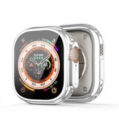 Dux Ducis Samo puzdro so sklom na Apple Watch Ultra 49mm, strieborné