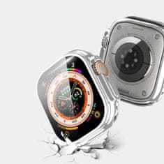 Dux Ducis Samo puzdro so sklom na Apple Watch Ultra 49mm, strieborné