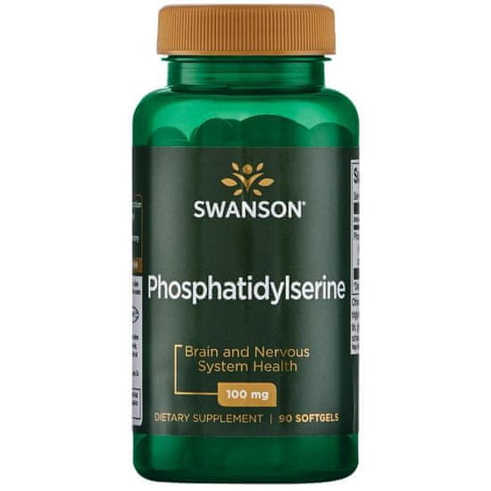 Swanson Phosphatidylserine (fosfatidylserín) 100 mg, 90 softgels