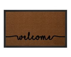 Hanse Home Protišmyková rohožka Welcome 103794 Lightbrown Anthracite – na von aj na doma 40x60