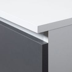 Akord Volně stojící psací stůl PIN 90 cm bílý/grafitový