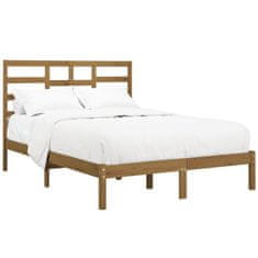 Vidaxl Rám postele, medovo hnedý, masívne drevo, 140x200 cm
