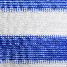 Vidaxl Balkónová markíza modrá a biela 90x400 cm HDPE