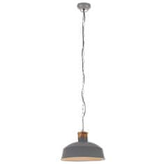 Vidaxl Industriálna závesná lampa 58 cm, sivá E27