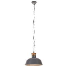 Vidaxl Industriálna závesná lampa 42 cm, sivá E27