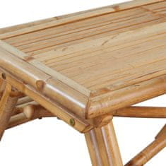 Petromila vidaXL Piknikový stôl 120x120x78 cm, bambus