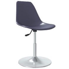 Vidaxl Otočné jedálenské stoličky 2 ks fialové PP