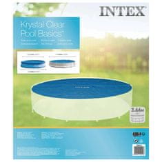 Vidaxl Intex Solárna bazénová plachta, modrá 348 cm, polyetylén