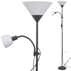 Vidaxl Stojanová lampa, čierna