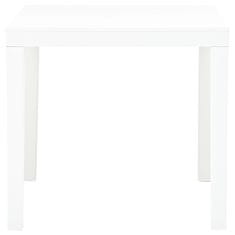 Petromila vidaXL Záhradný stôl, biely 78x78x72 cm, plast