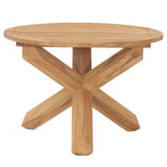 Petromila vidaXL Záhradný jedálenský stôl Ø110x75 cm tíkový masív