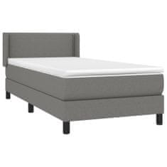 Petromila vidaXL Boxspring posteľ s matracom tmavosivá 90x190 cm látka