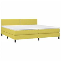 Petromila vidaXL Boxspring posteľ s matracom zelená 200x200 cm látka