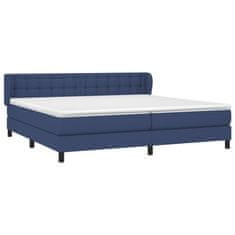 Petromila vidaXL Boxspring posteľ s matracom modrá 200x200 cm látka