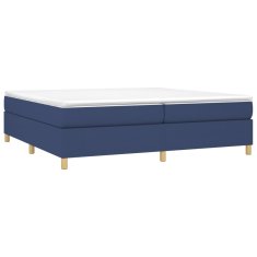 Vidaxl Rám na boxspring posteľ modrý 200x200 cm látka