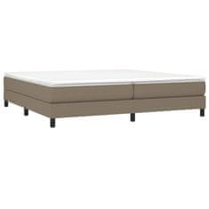 Vidaxl Rám na boxspring posteľ sivohnedý 200x200 cm látka