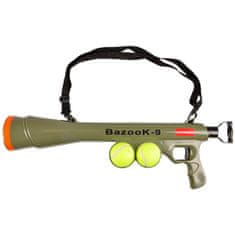 Vidaxl FLAMINGO Vystreľovač loptičiek BazooK-9 s 2 tenisovými loptičkami 517029
