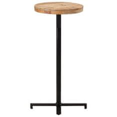 Petromila vidaXL Barový stôl okrúhly Ø50x110 cm surové mangovníkové drevo