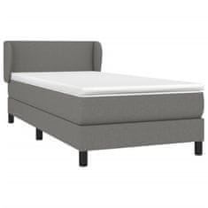 Petromila vidaXL Boxspring posteľ s matracom tmavosivá 90x190 cm látka