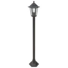 Vidaxl Záhradné stĺpové lampy 6 ks E27 110 cm hliníkové bronzové