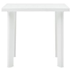 Petromila vidaXL Záhradný stôl, biely 80x75x72 cm, plast