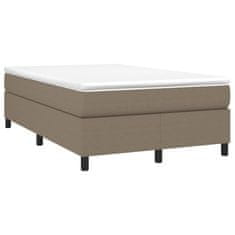 Petromila vidaXL Boxspring posteľ s matracom sivohnedá 120x190 cm látka