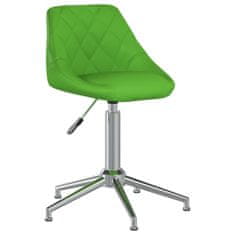 Vidaxl Otočné jedálenské stoličky 2 ks zelené umelá koža