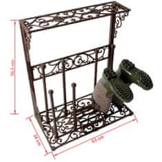 Petromila vidaXL Esschert Design Stojan na čižmy, veľkosť L, liatina, LH44